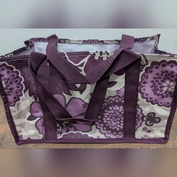 Thirty-One Plum Blossom Floral Caddy - Picture 3 of 10